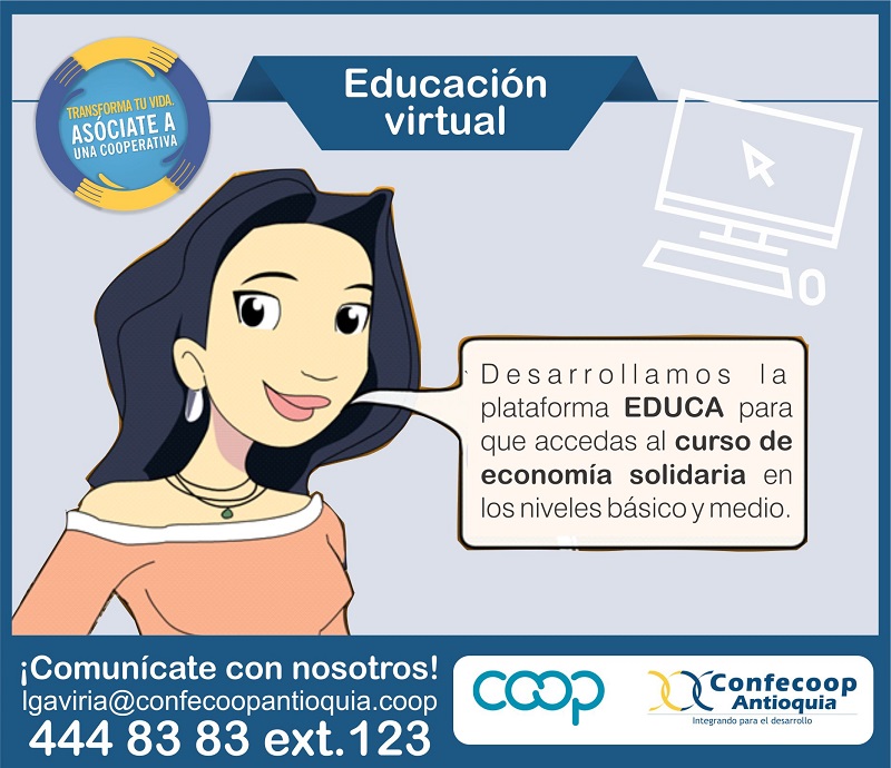 ¡Certifícate Con Nosotros! Plataforma EDUCA | Confecoop Antioquia